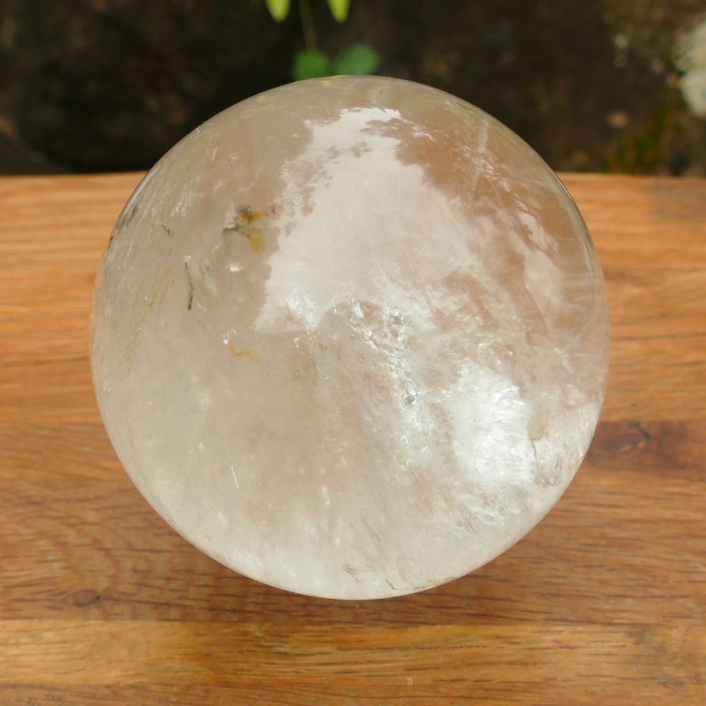 large clear quartz sphere