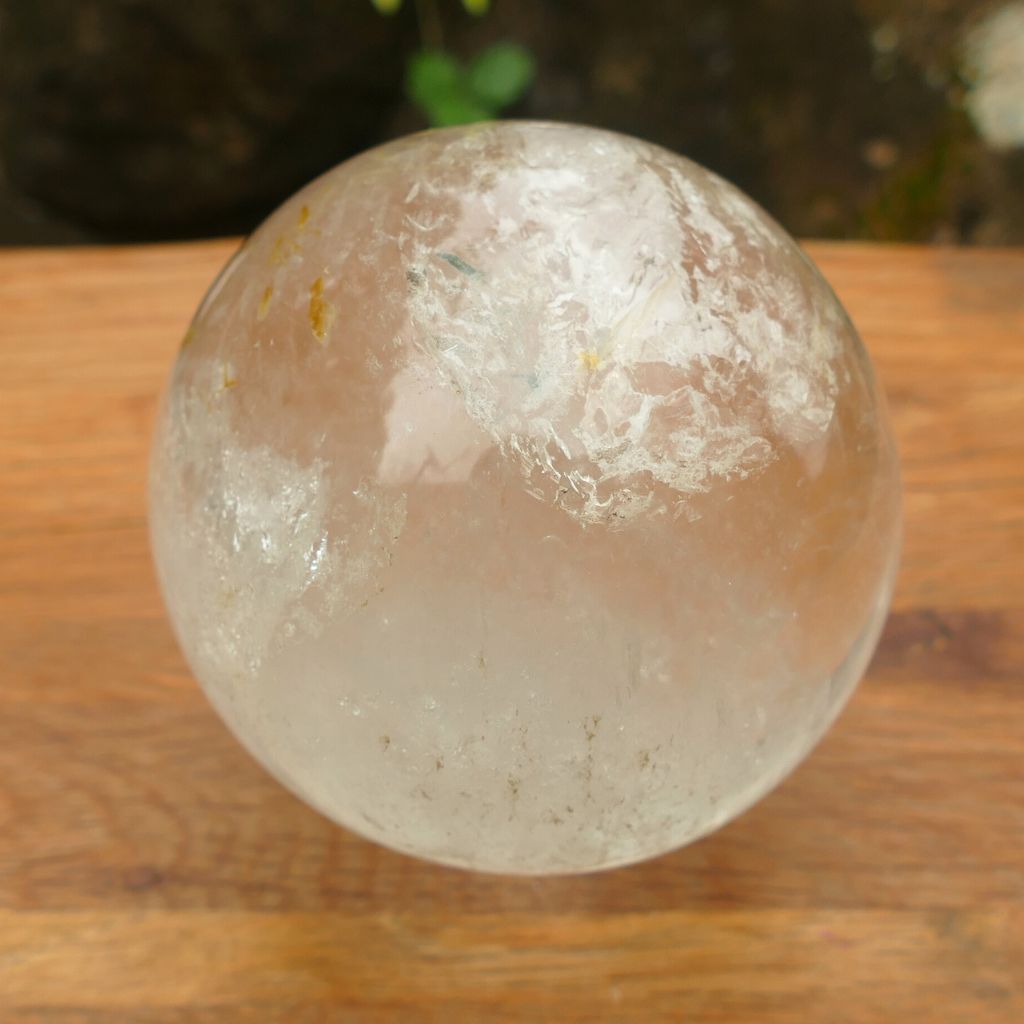 large clear quartz sphere