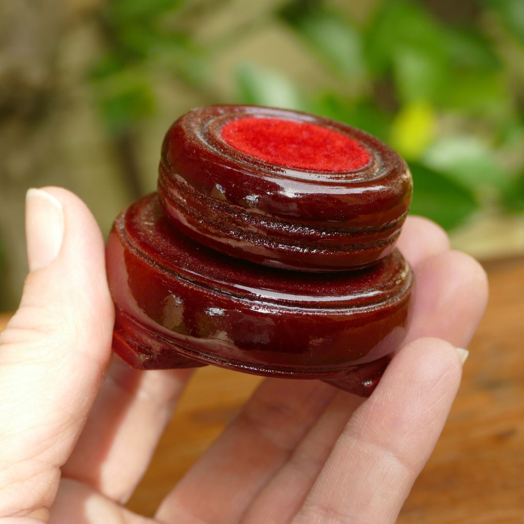 xlarge wood crystal display stands