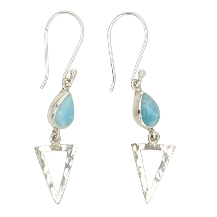 Larimar Earrings in Sterling Silver | Larimar Jewellery