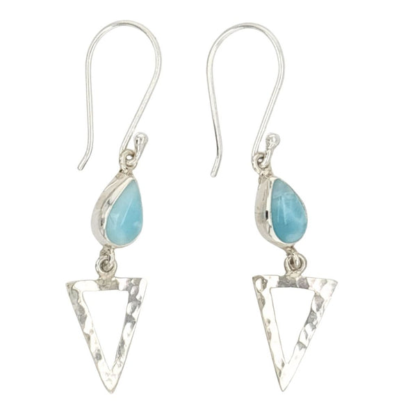 Larimar Earrings in Sterling Silver