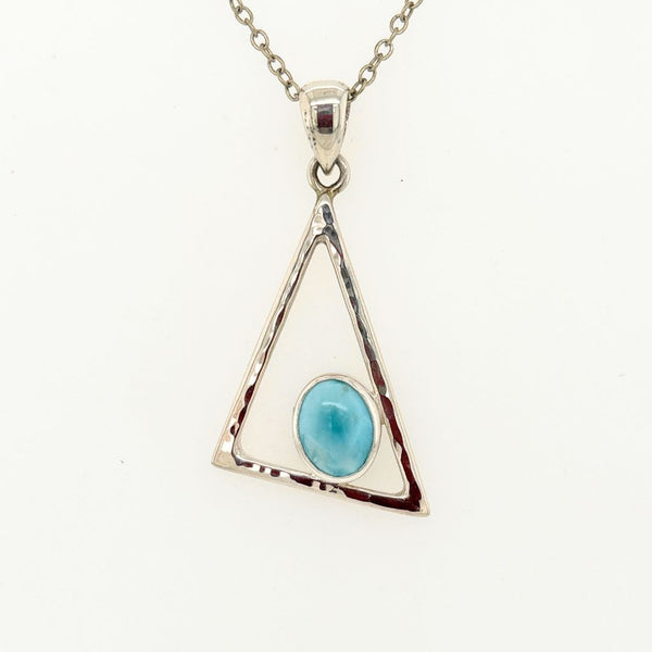 Larimar Crystal Pendant