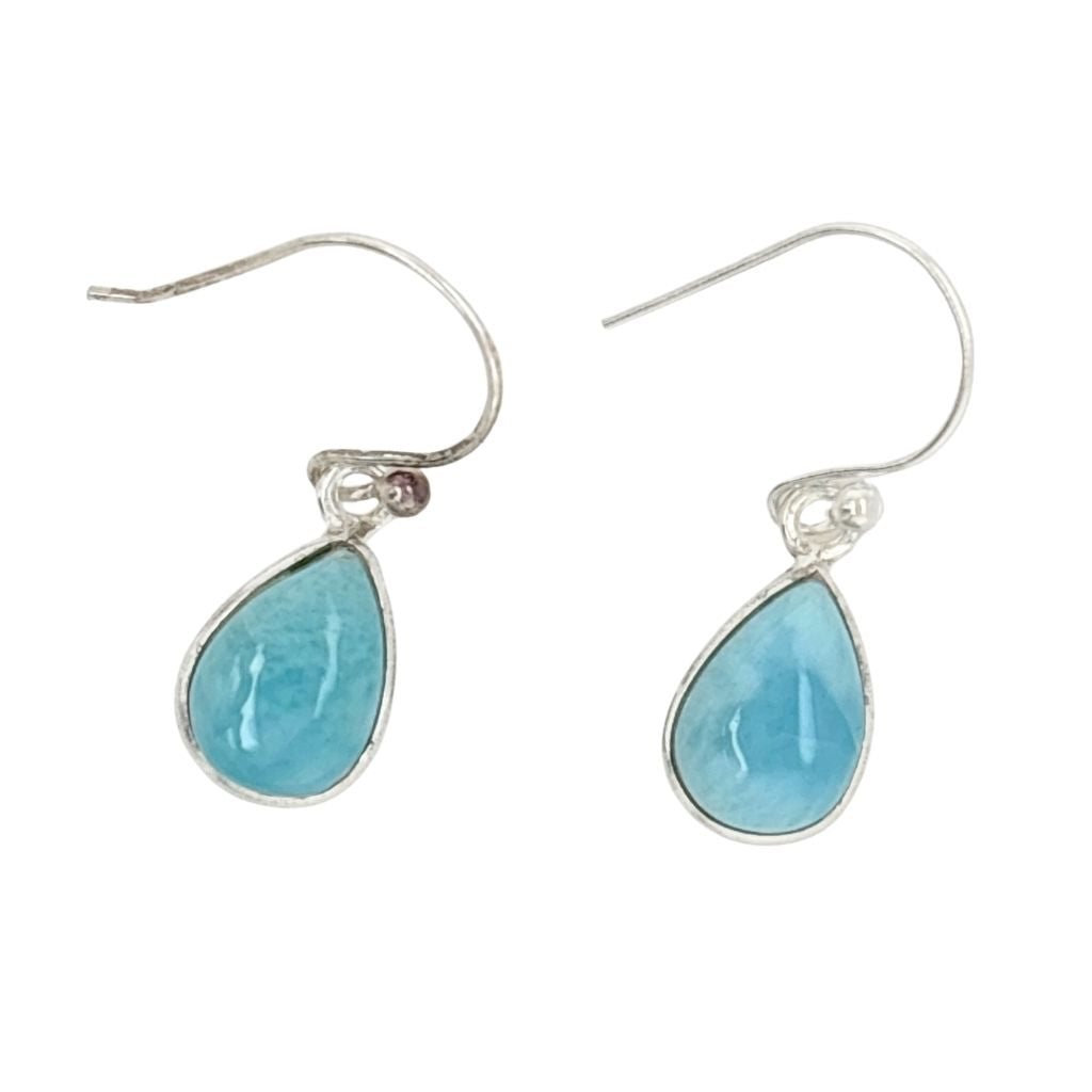 Larimar Earrings Set in 925 Sterling Silver
