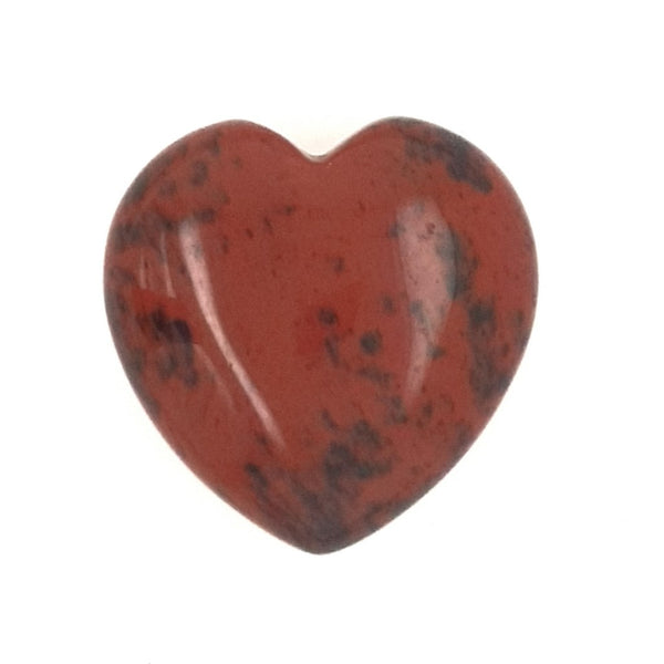 Mahogany Obsidian Heart - Small 30mm