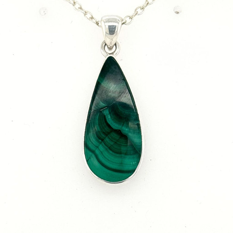 Malachite Crystal Pendant