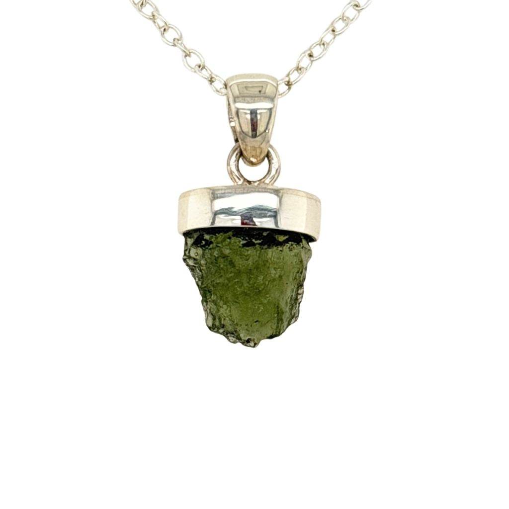 Moldavite Pendant - Moldavite Jewellery in 925 Sterling Silver