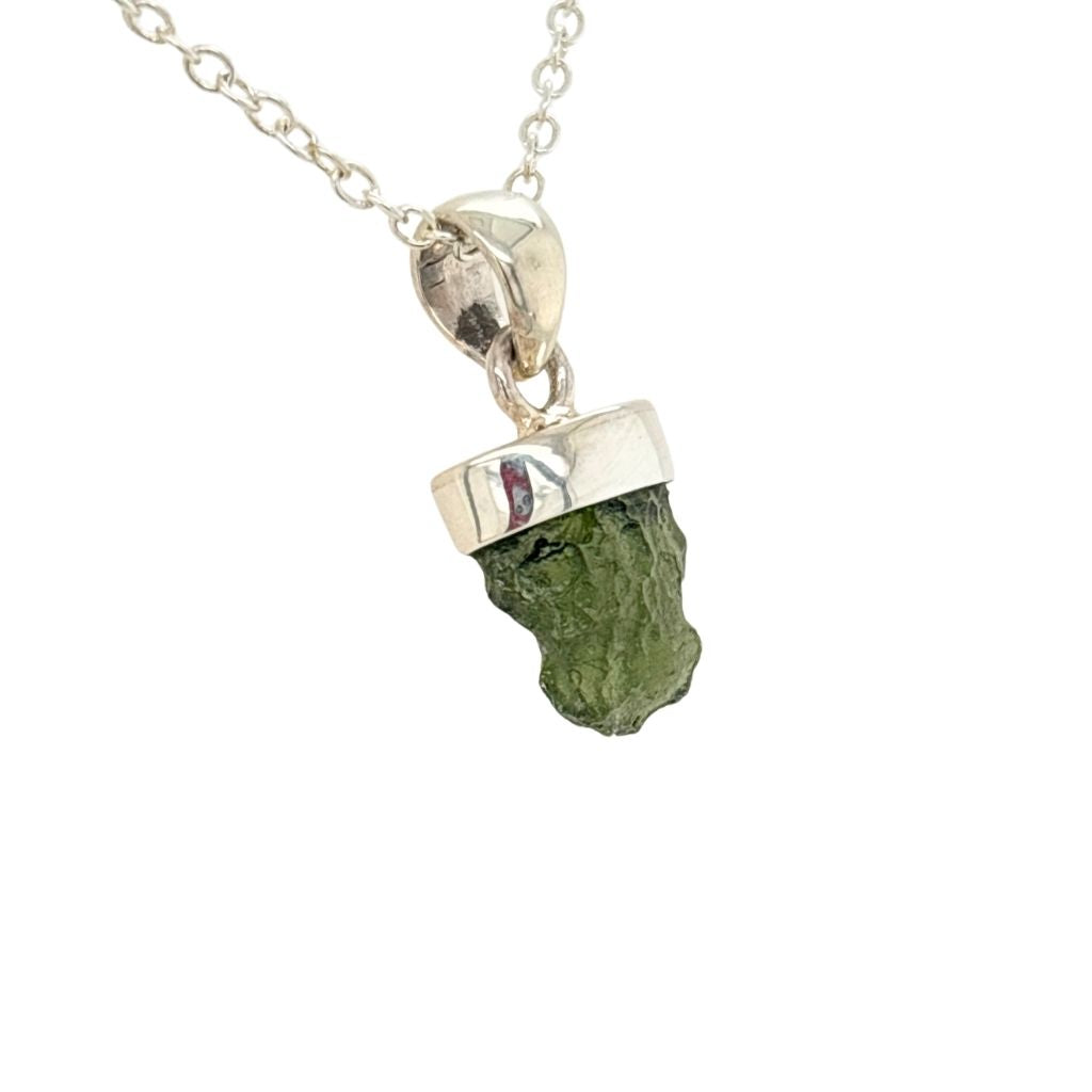 Moldavite Pendant - Moldavite Jewellery in 925 Sterling Silver