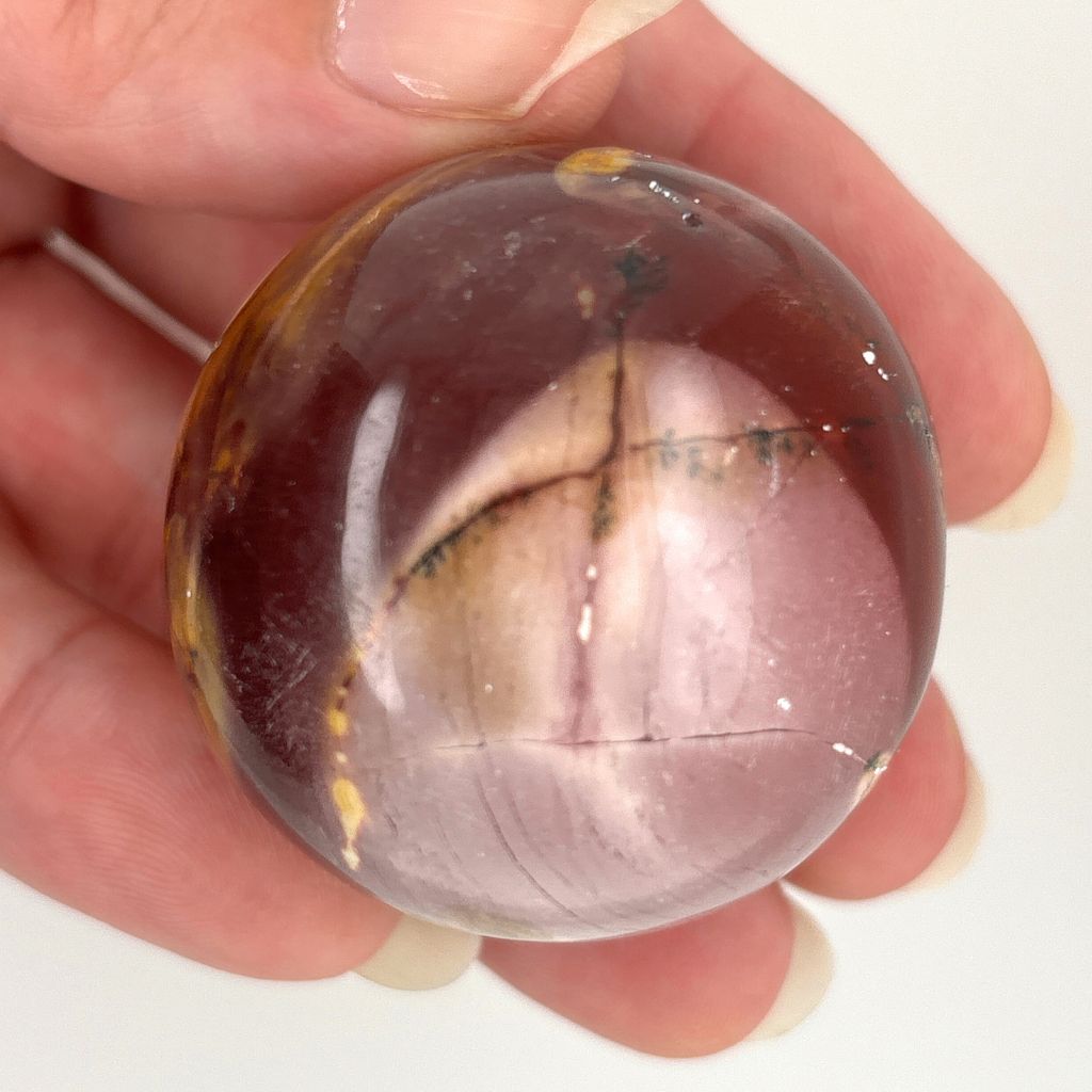 Mookaite crystal sphere