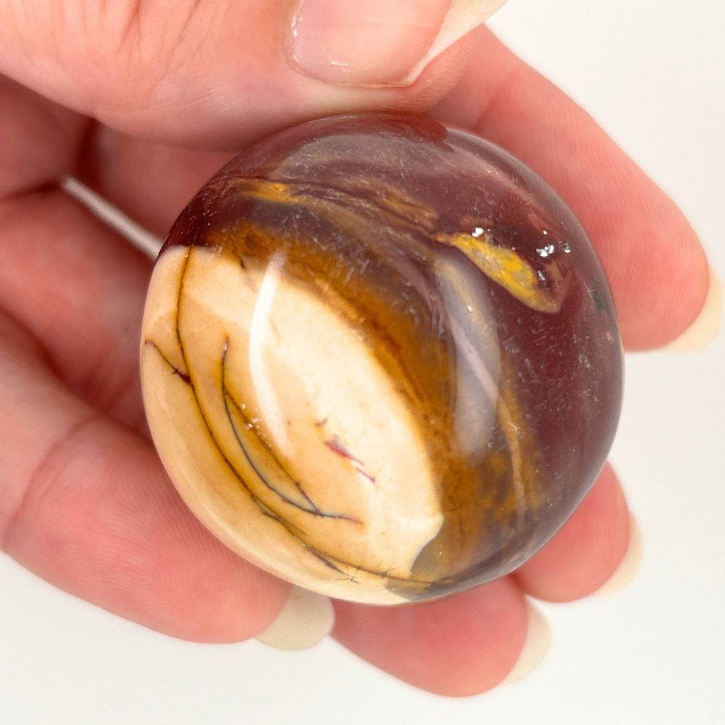 Mookaite crystal sphere