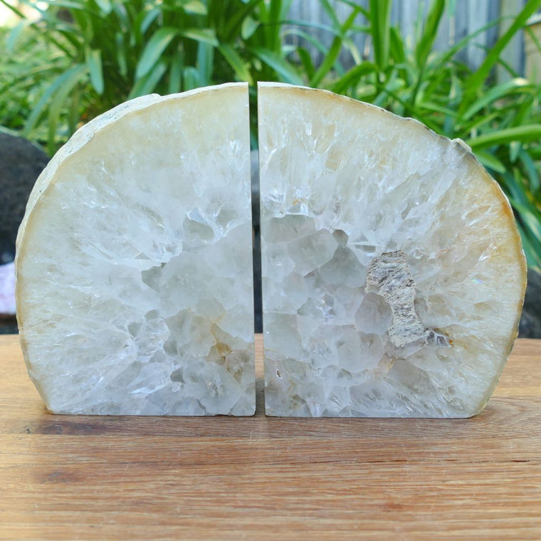 Natural Agate Bookends Australia | Crystal Bookends Pair