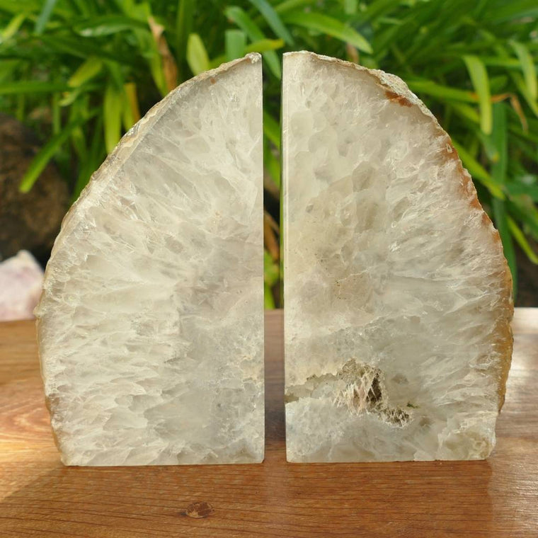 Natural Agate Bookends Australia | Crystal Bookends Pair