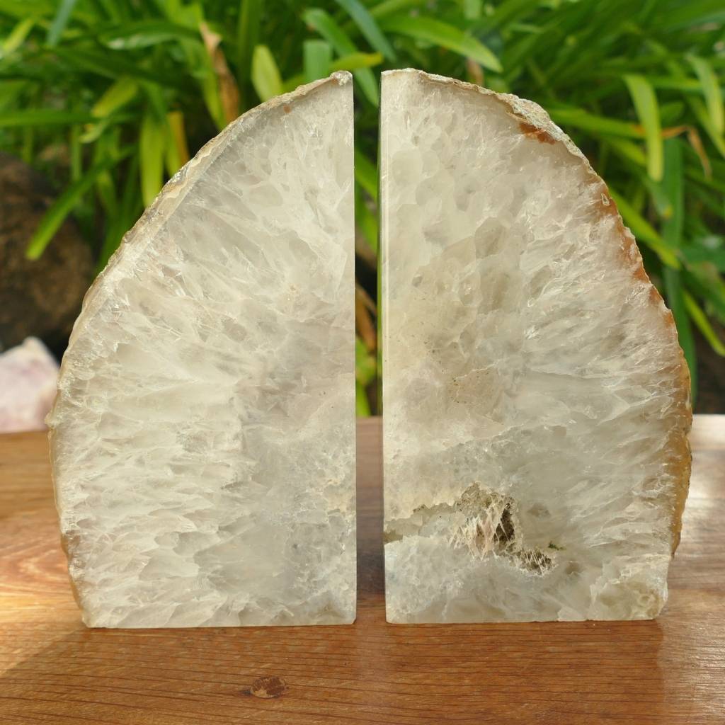 Natural Agate Bookends Australia | Crystal Bookends Pair