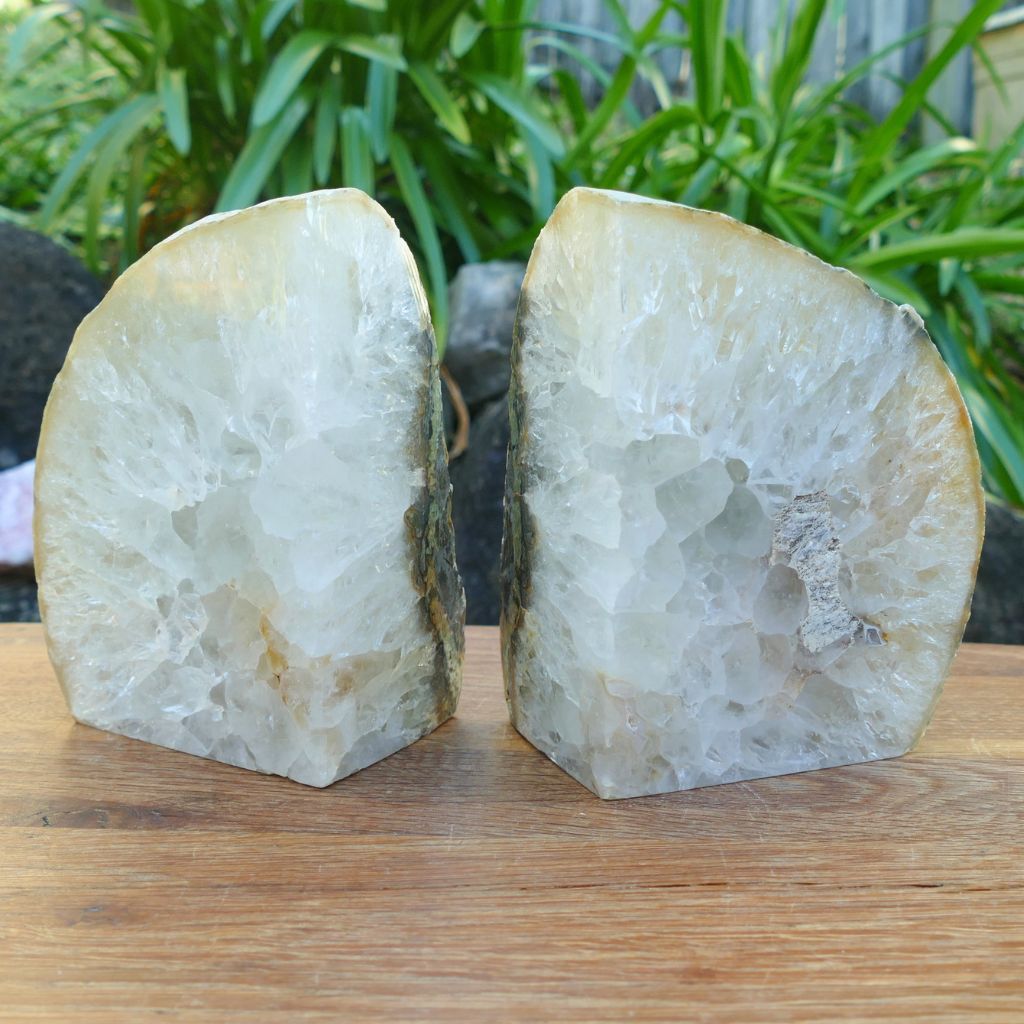 Natural Agate Bookends Australia | Crystal Bookends Pair