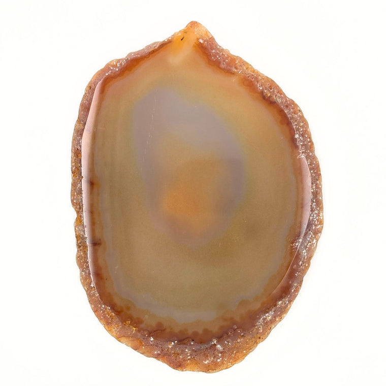 Natural Agate Slice – Polished Agate Crystal Slice