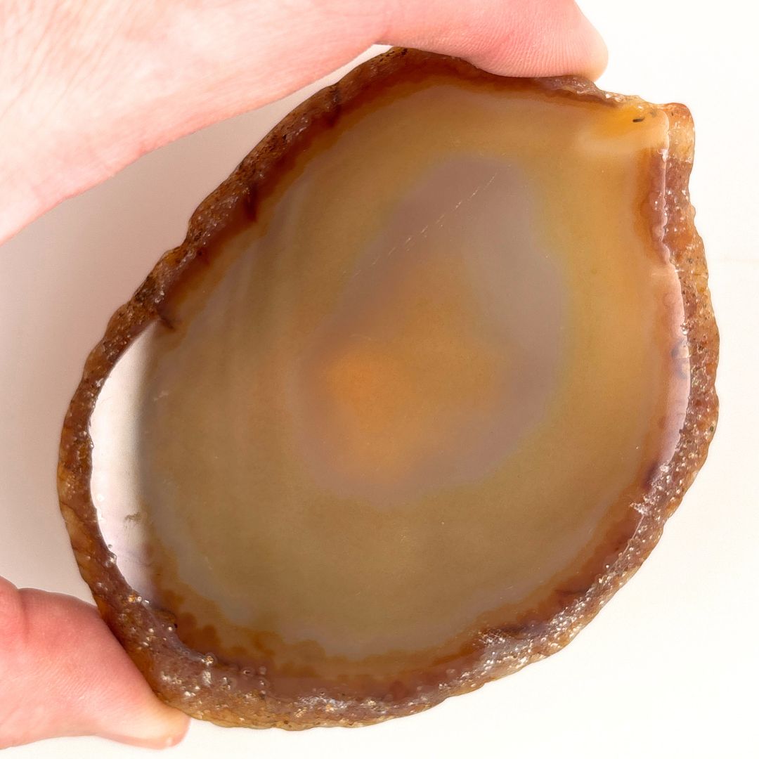 Natural Agate Slice – Polished Agate Crystal Slice