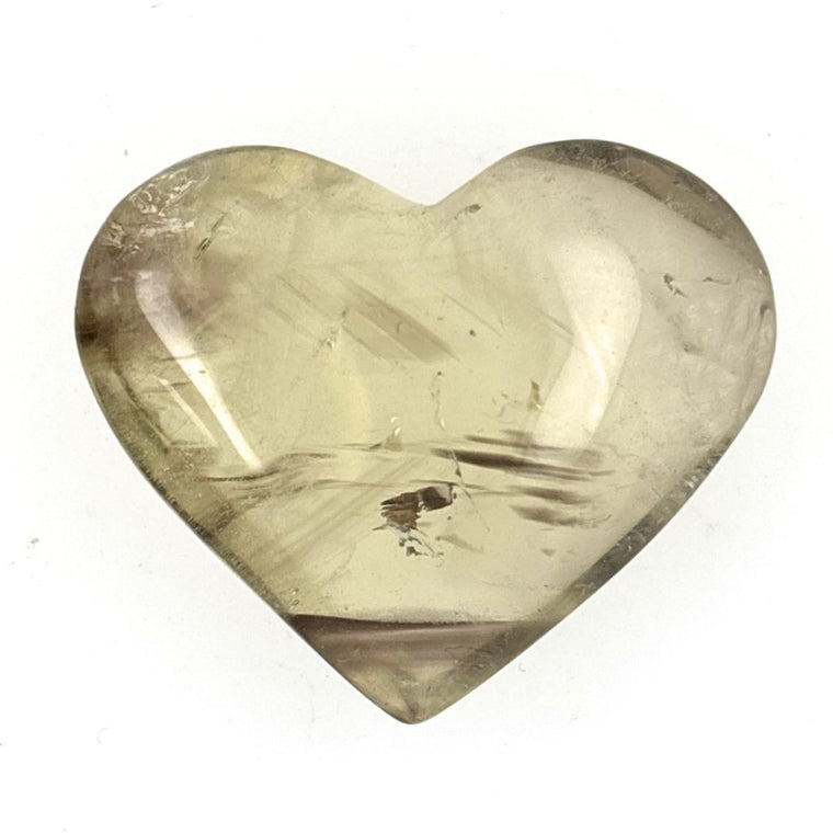 Natural Citrine Heart 32g with pale golden champagne colouring