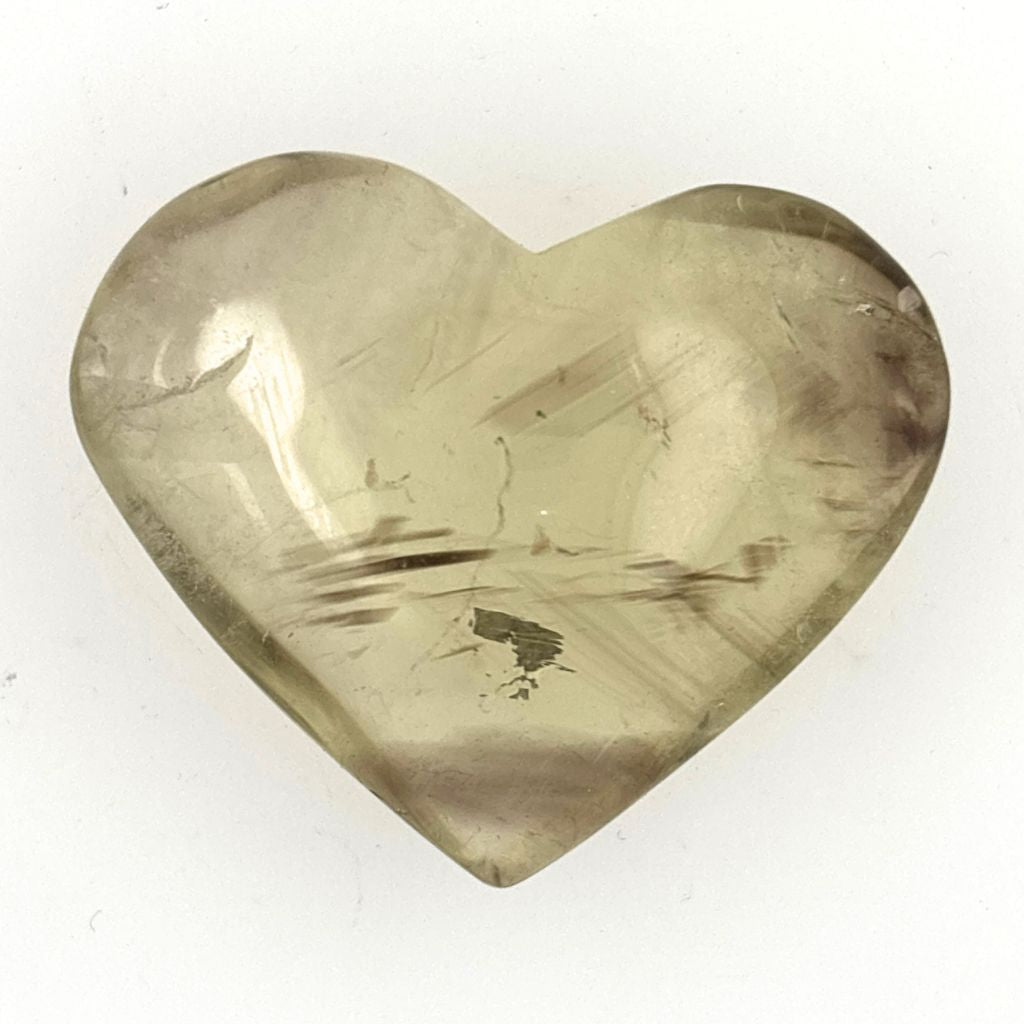 Natural Citrine Heart 32g with pale golden champagne colouring