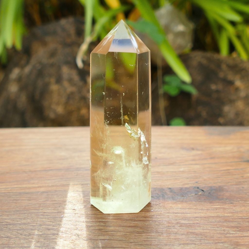 natural citrine polished point
