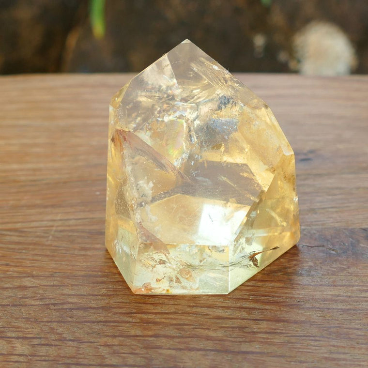 Natural Citrine Crystal Polished Point - 140grams