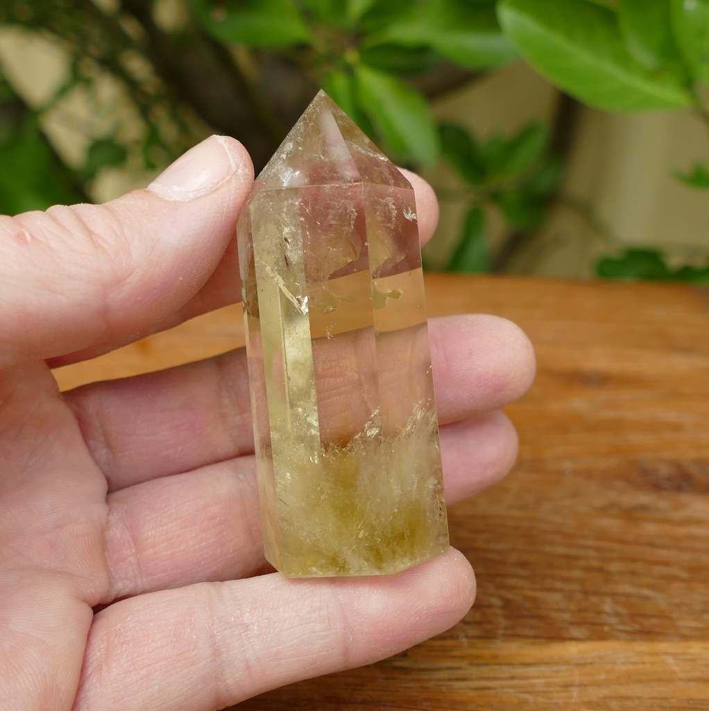 natural citrine polished point