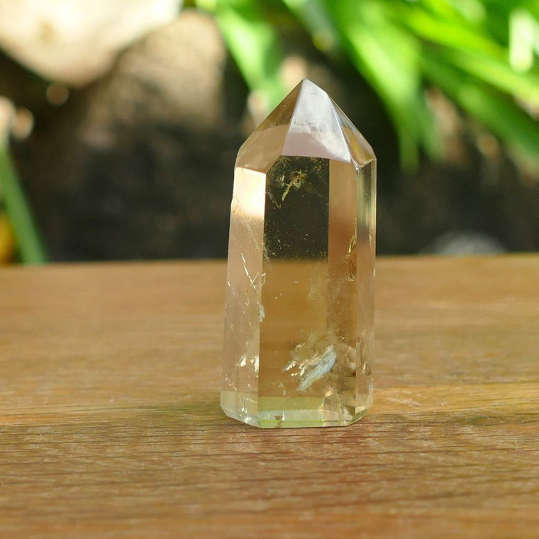 Natural Citrine Crystal Point | Polished Citrine Tower Australia