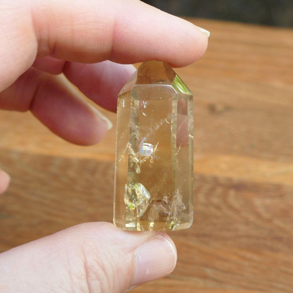 Natural Citrine Crystal Point | Polished Citrine Tower Australia