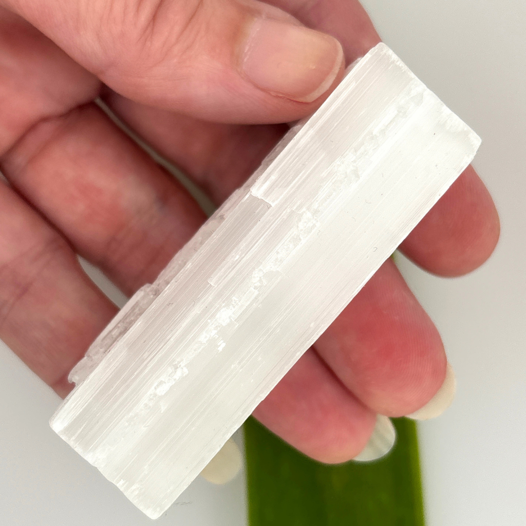 raw selenite crystal cleansing stone