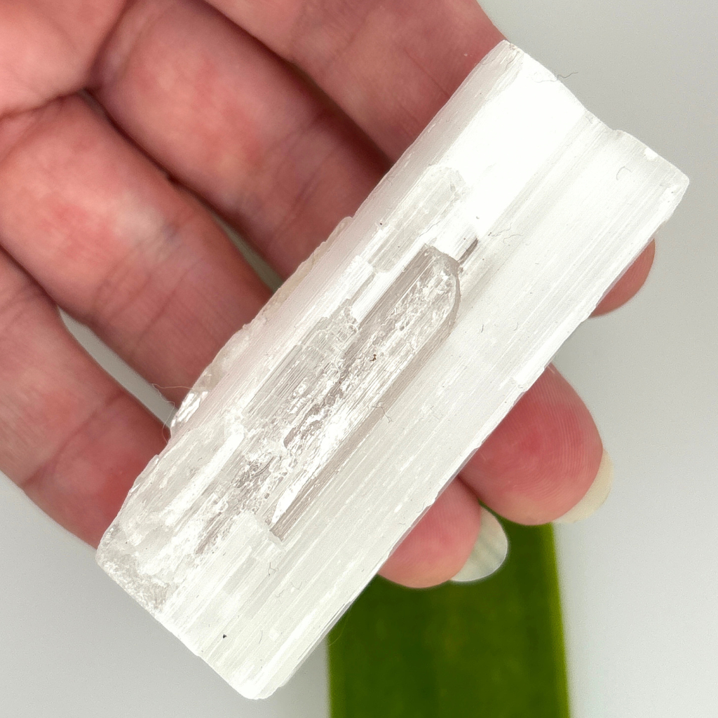 raw selenite crystal cleansing stone