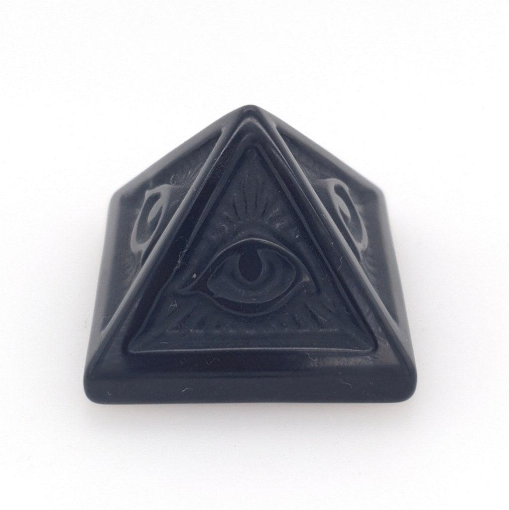 black obsidian all seeing eye pyramid