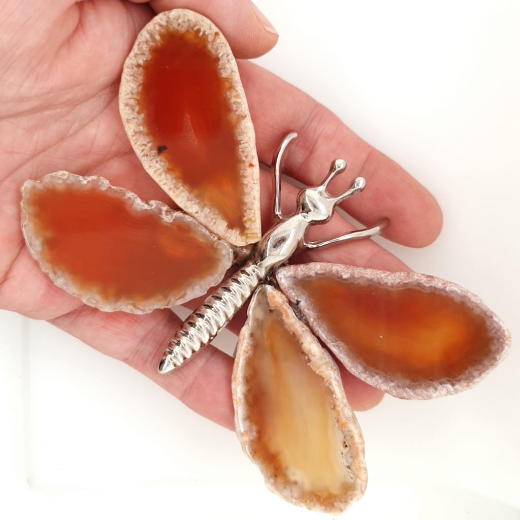 orange agate butterfly