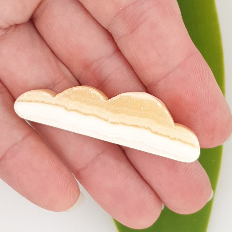 orange banded calcite cloud