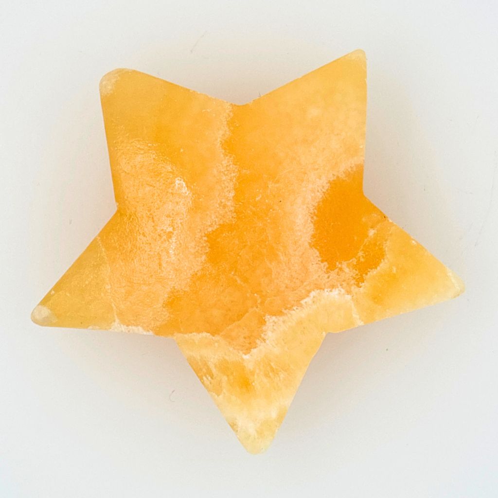orange banded calcite star