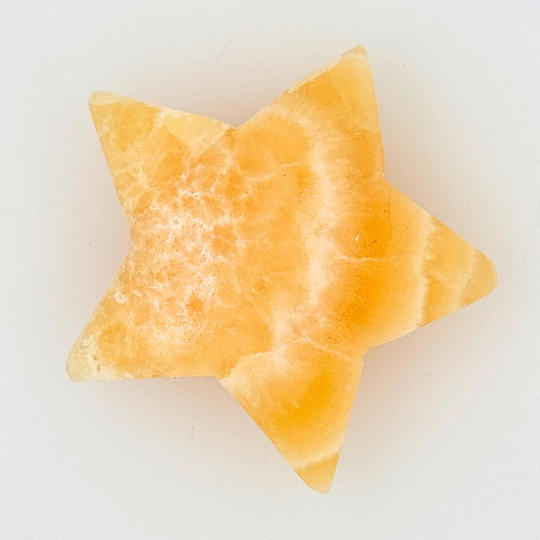 orange banded calcite star