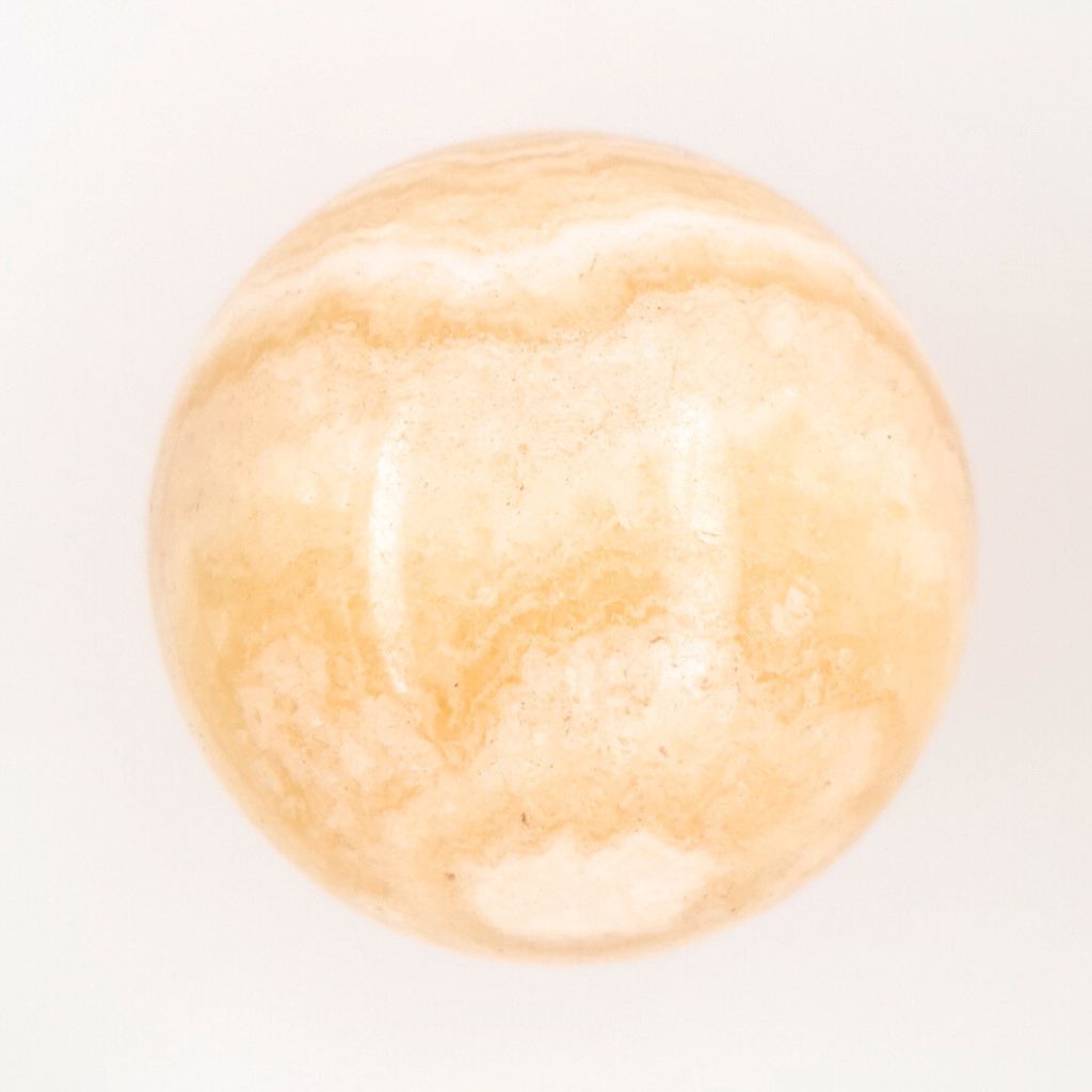 orange Banded Calcite sphere