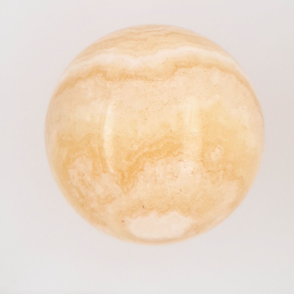 orange Banded Calcite sphere