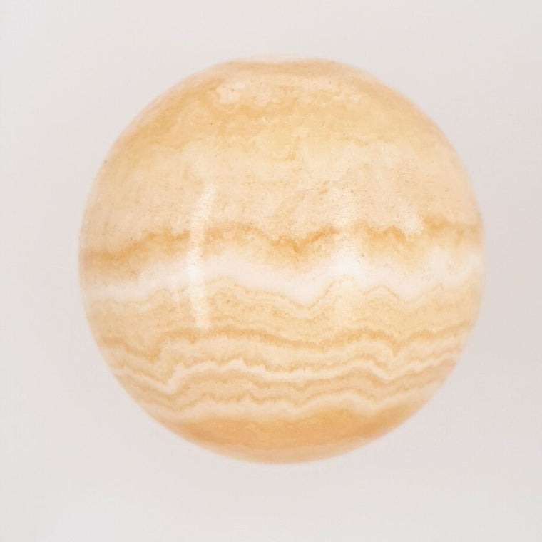 orange Banded Calcite sphere
