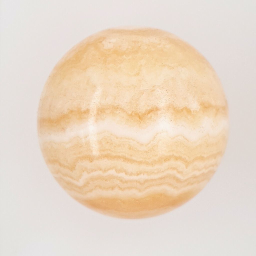 orange Banded Calcite sphere