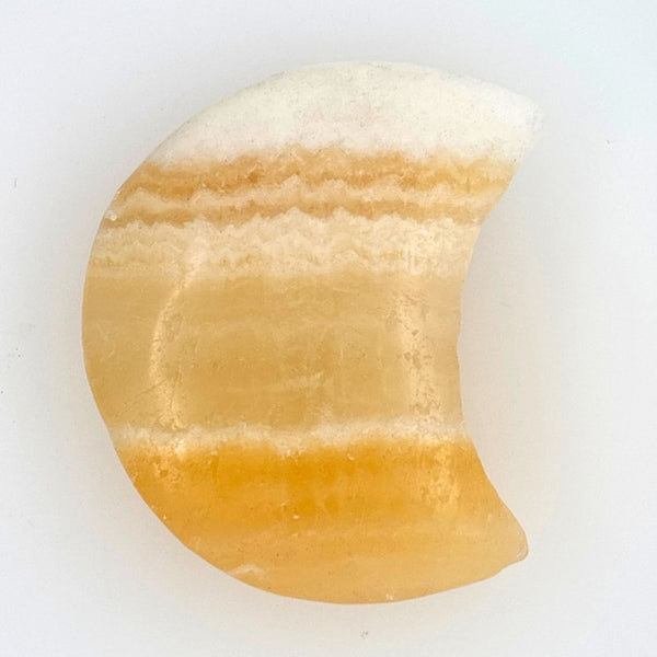 Orange Banded Calcite Moon
