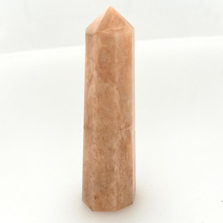Orange Calcite Crystal Point – Polished Healing Wand