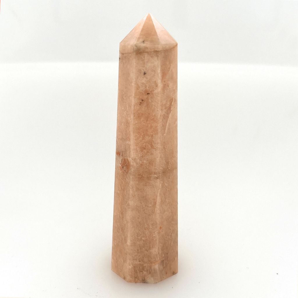 Orange Calcite Crystal Point – Polished Healing Wand