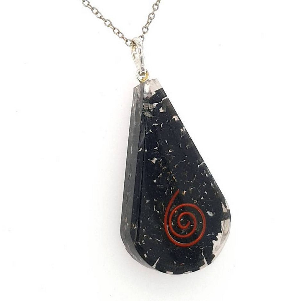 Orgonite Pendants - Black Tourmaline Teardrop