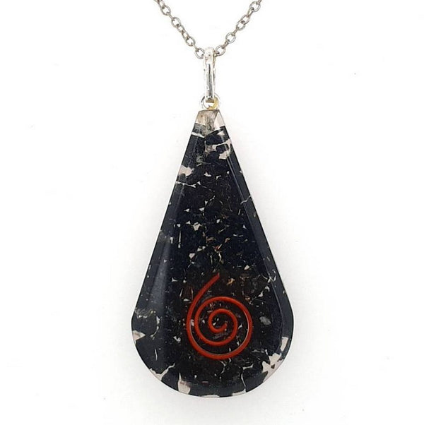 Orgonite Pendants - Black Tourmaline Teardrop