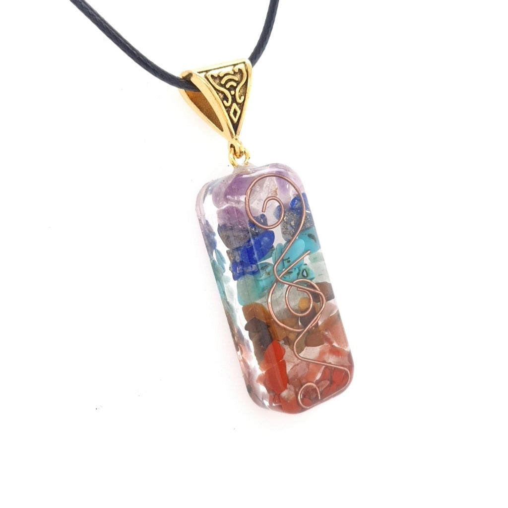 orgonite chakra pendant