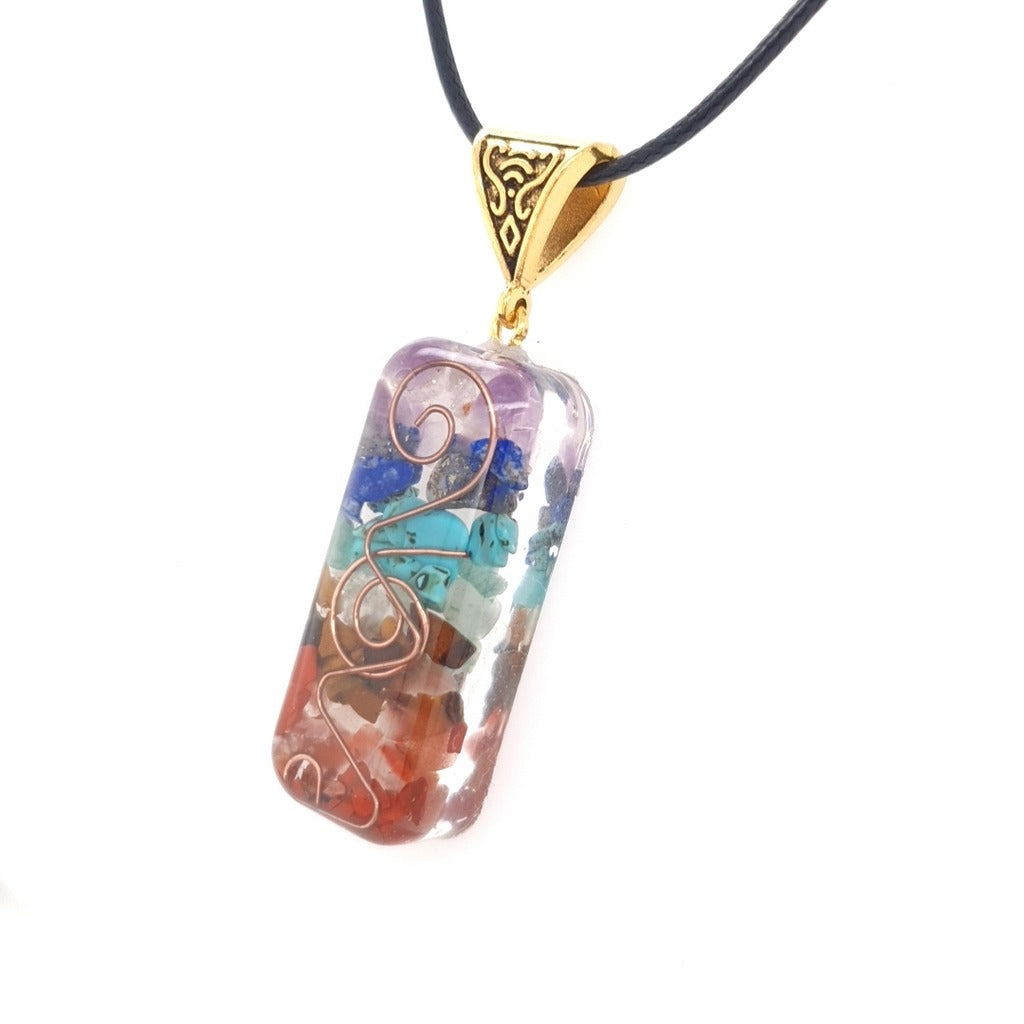 orgonite chakra pendant