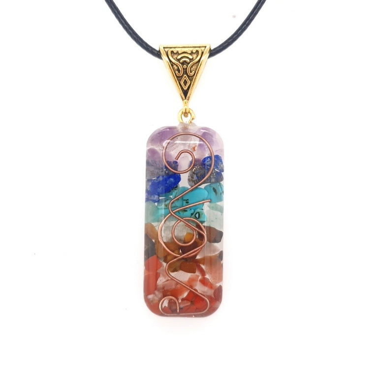 orgonite chakra pendant