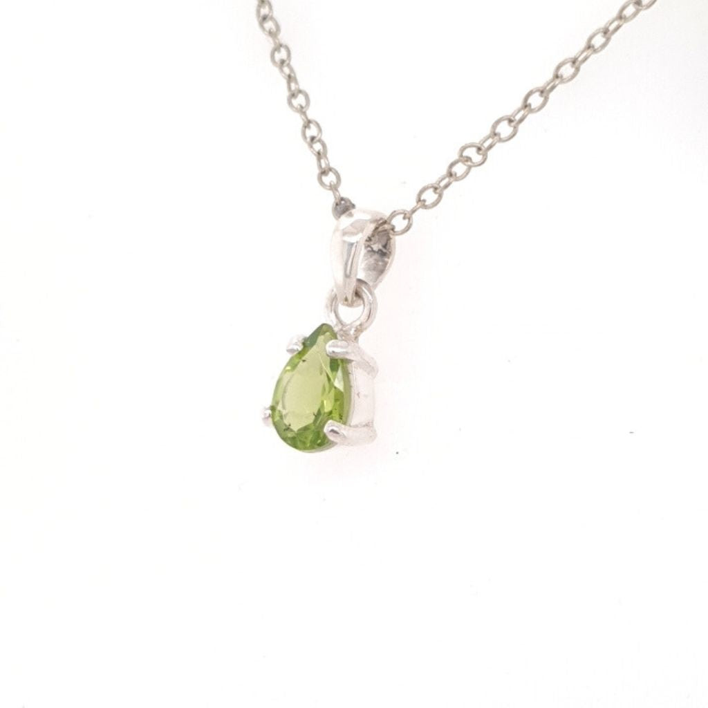 Peridot crystal pendant