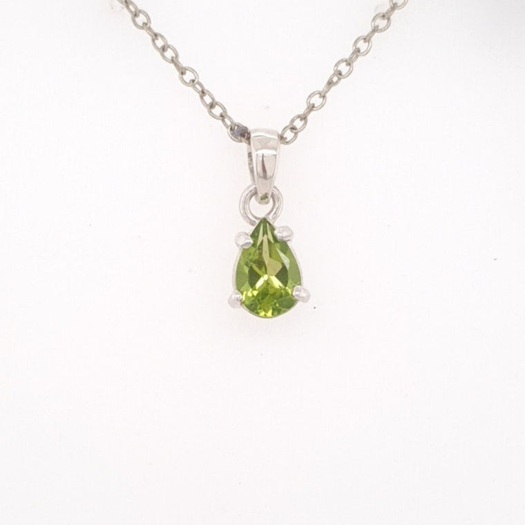 Peridot crystal pendant