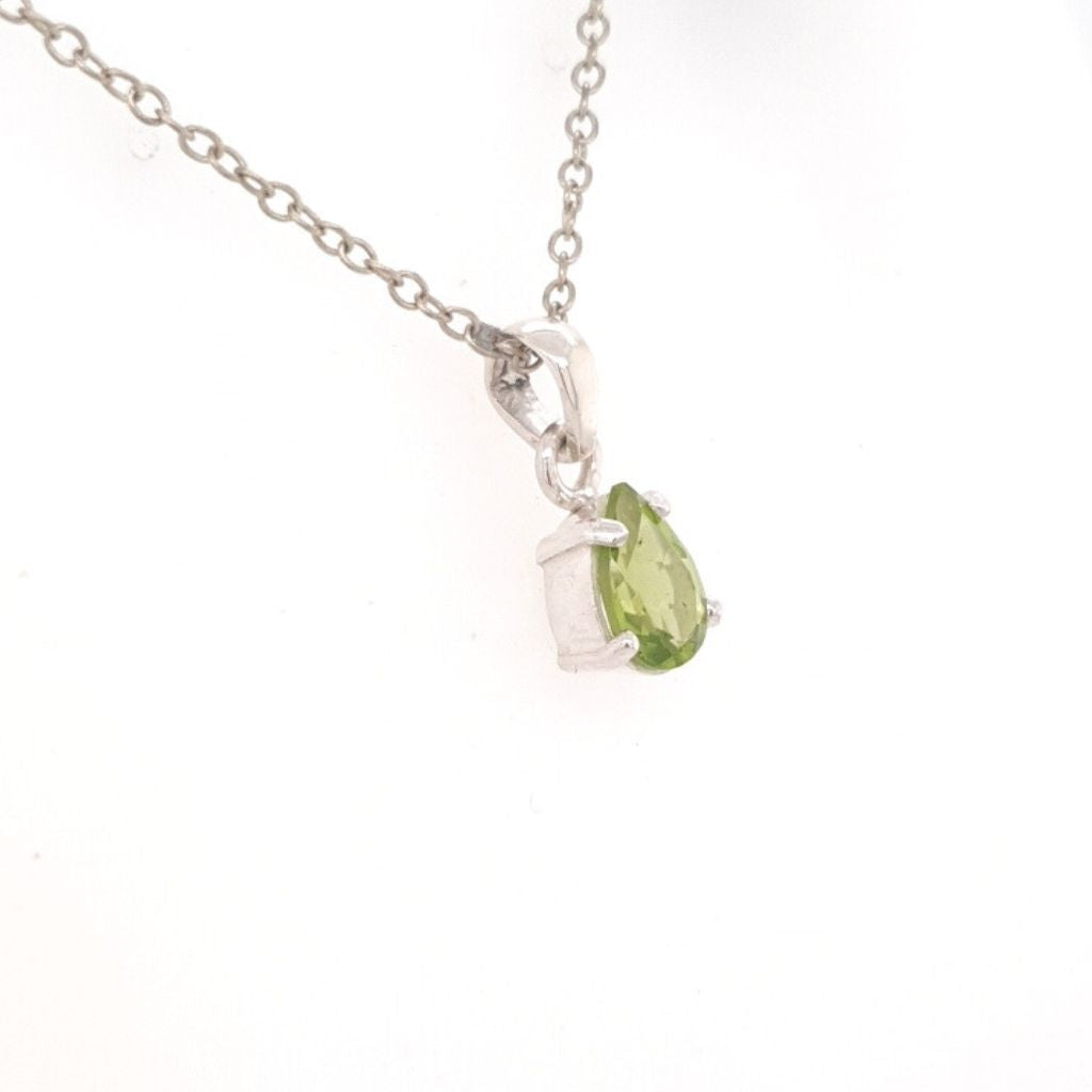 Peridot crystal pendant