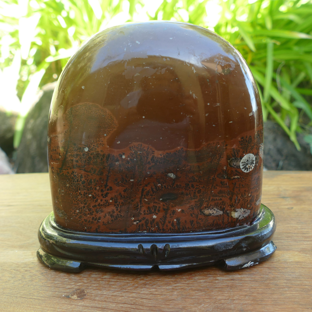 Picture Jasper Scenic Display Stone with Stand