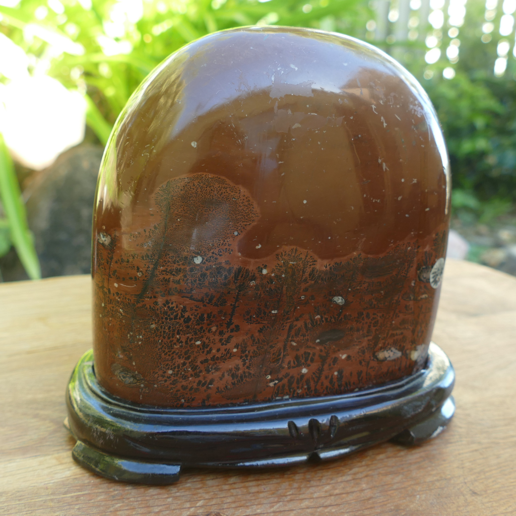Picture Jasper Scenic Display Stone with Stand